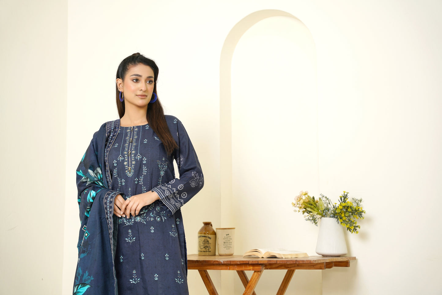 Narm o Nafees By Anaya Noor Embroidered Viscose 3PC