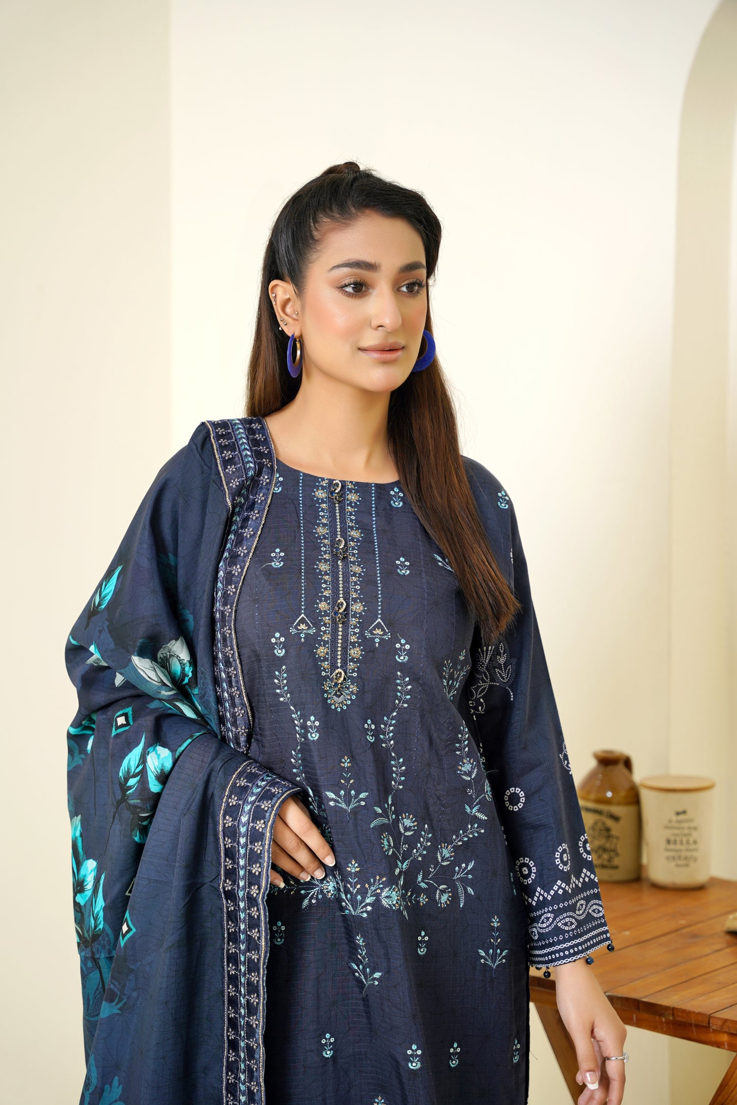 Narm o Nafees By Anaya Noor Embroidered Viscose 3PC