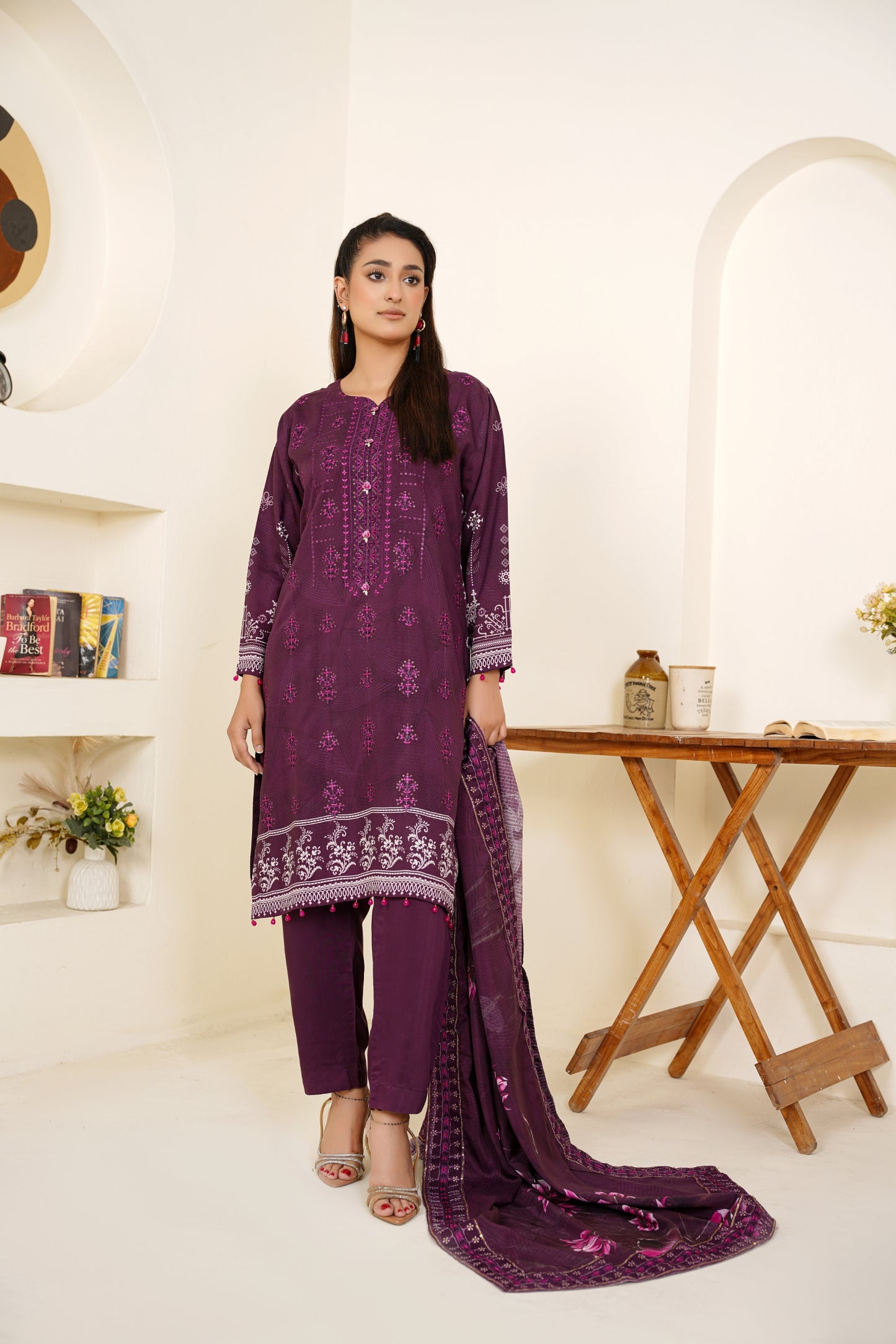 Narm o Nafees By Anaya Noor Embroidered Viscose 3PC