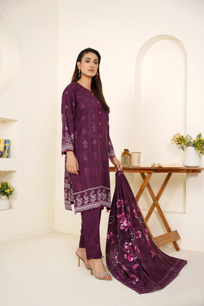 Narm o Nafees By Anaya Noor Embroidered Viscose 3PC