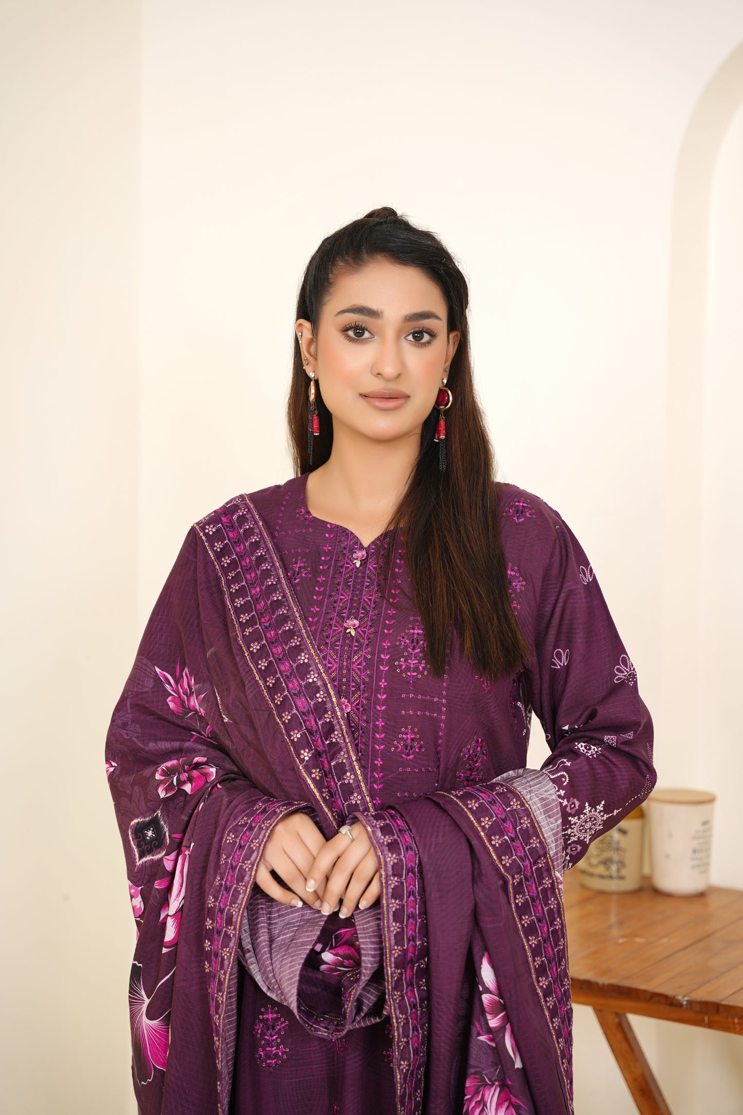 Narm o Nafees By Anaya Noor Embroidered Viscose 3PC