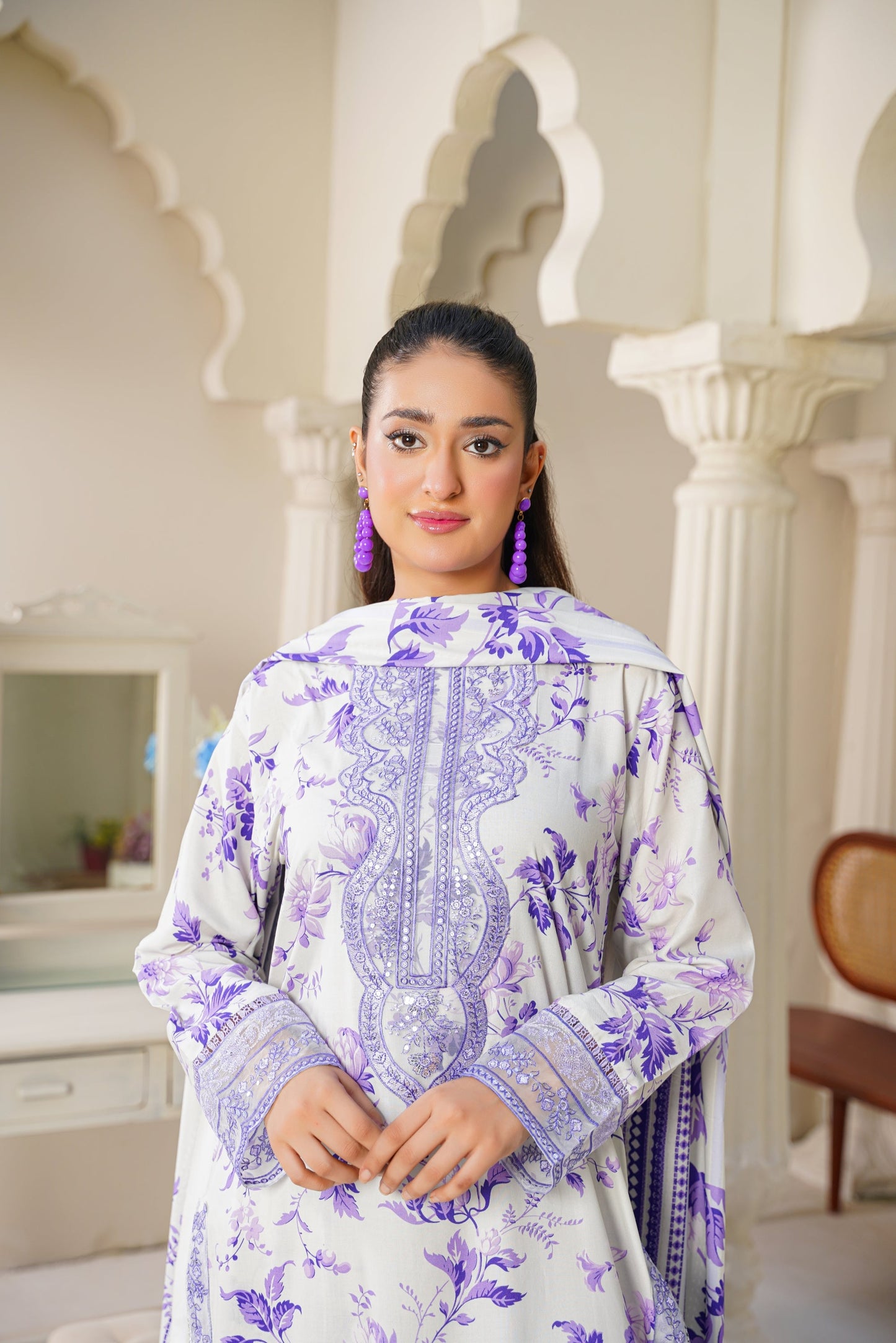 Mirari | Embroidered | Linen-3PC