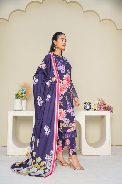 Embroidered Linen 3PC