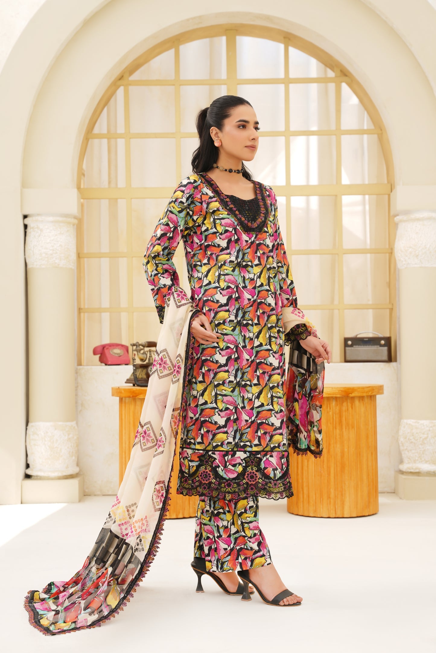 Jashn-e-Baharan By Anaya Noor Emb & Digital Printed Lawn 3PC