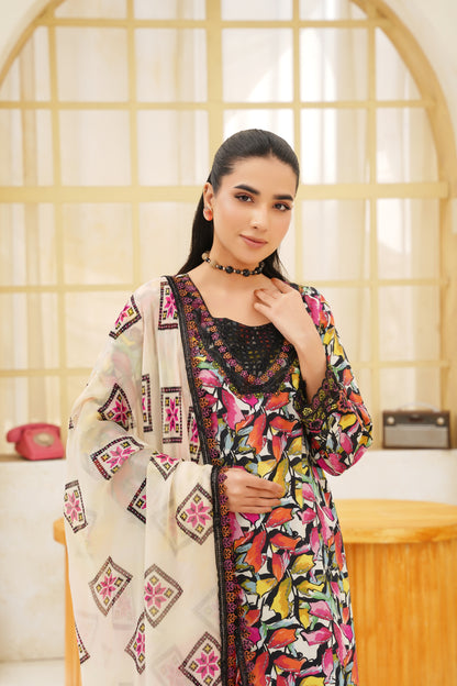 Jashn-e-Baharan By Anaya Noor Emb & Digital Printed Lawn 3PC