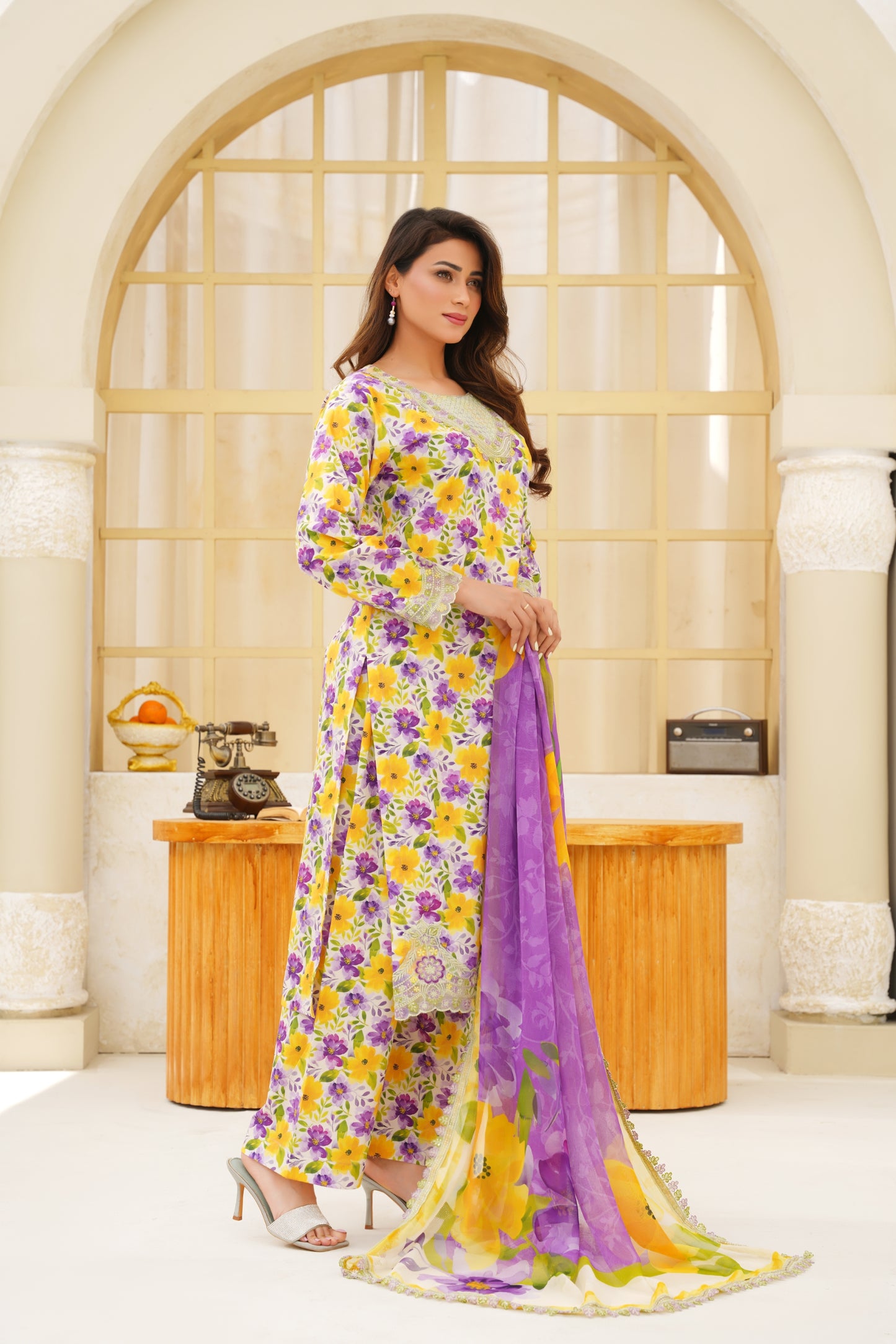 Jashn-e-Baharan By Anaya Noor Emb & Digital Printed Lawn 3PC