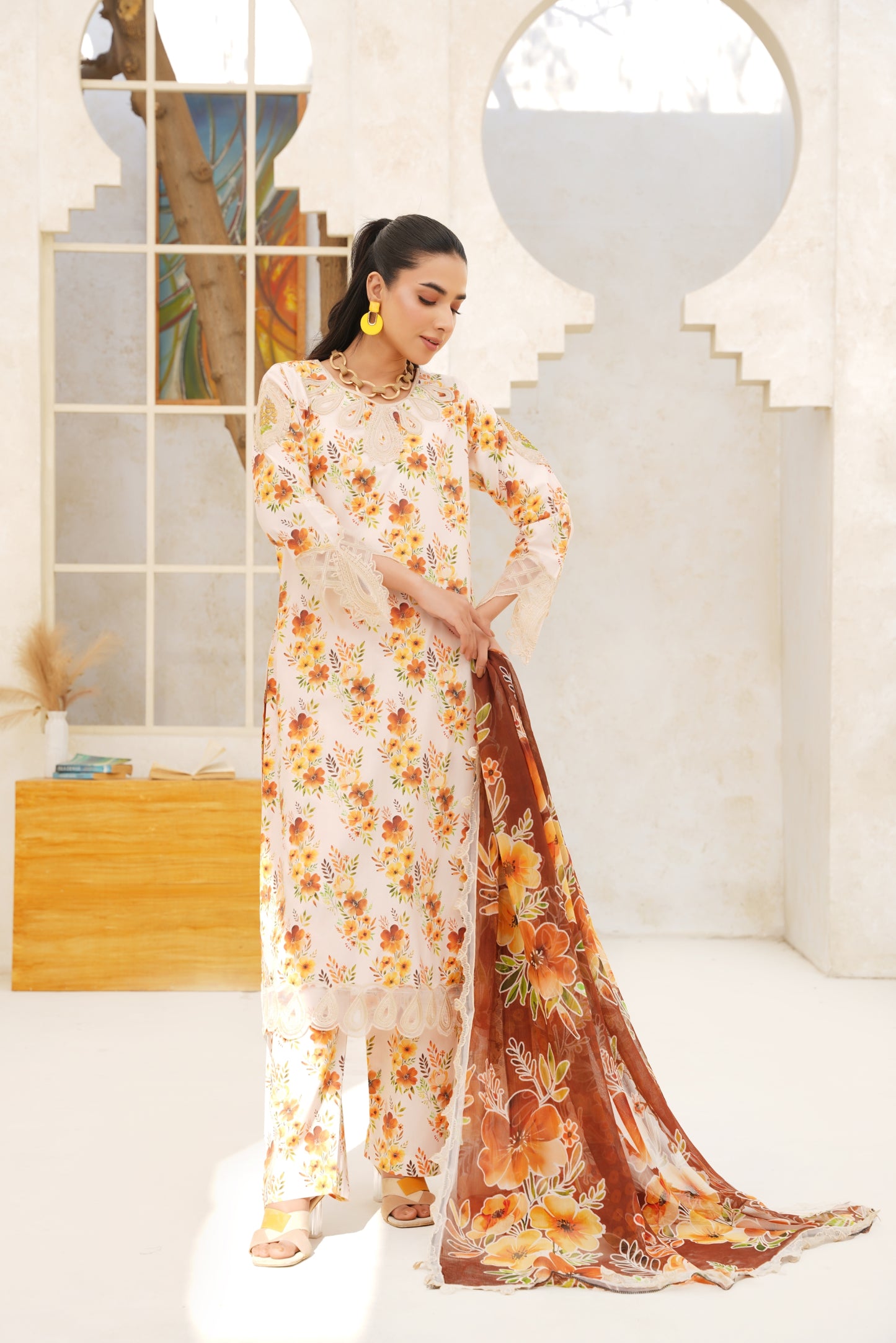 Jashn-e-Baharan By Anaya Noor Emb & Digital Printed Lawn 3PC