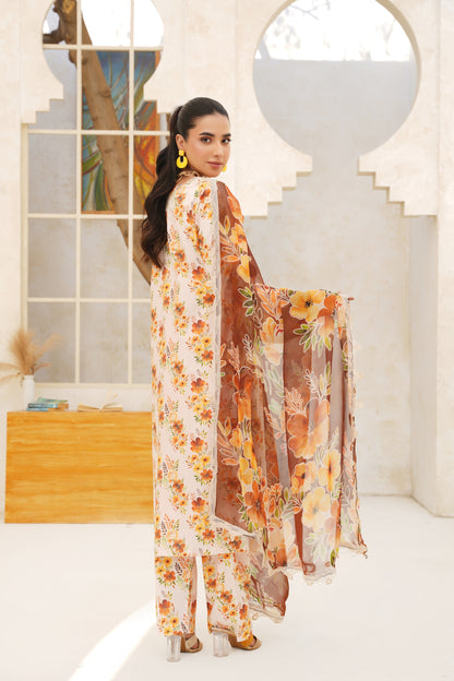 Jashn-e-Baharan By Anaya Noor Emb & Digital Printed Lawn 3PC