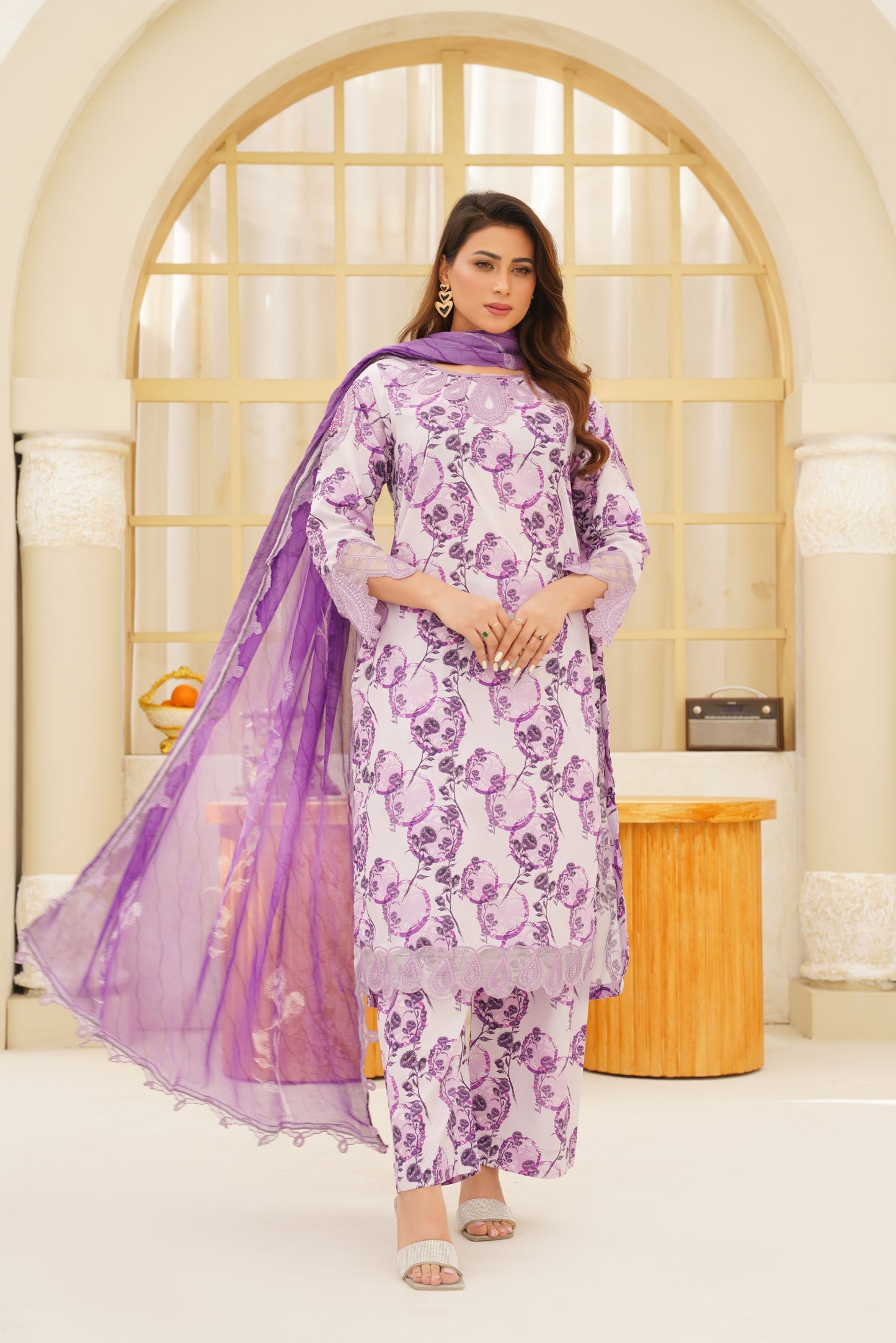 Jashn-e-Baharan By Anaya Noor Emb & Digital Printed Lawn 3PC