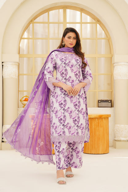 Jashn-e-Baharan By Anaya Noor Emb & Digital Printed Lawn 3PC