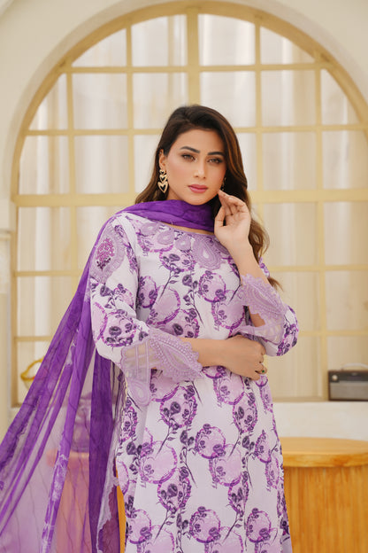 Jashn-e-Baharan By Anaya Noor Emb & Digital Printed Lawn 3PC