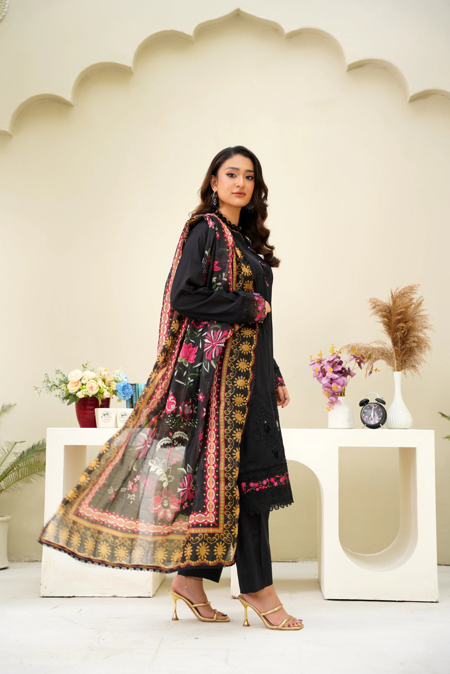 Virsa By Anaya Noor Chikenkari Lawn With Aplic 3PC