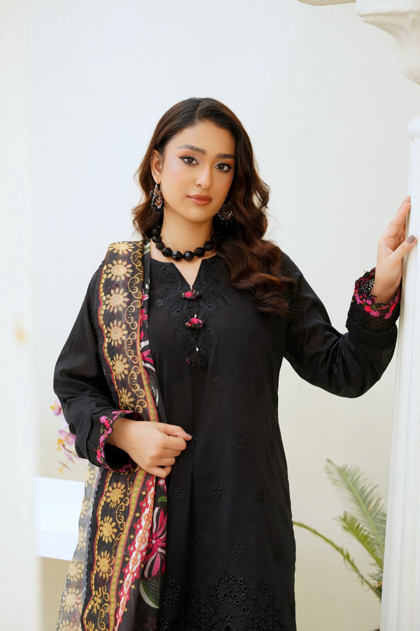 Virsa By Anaya Noor Chikenkari Lawn With Aplic 3PC