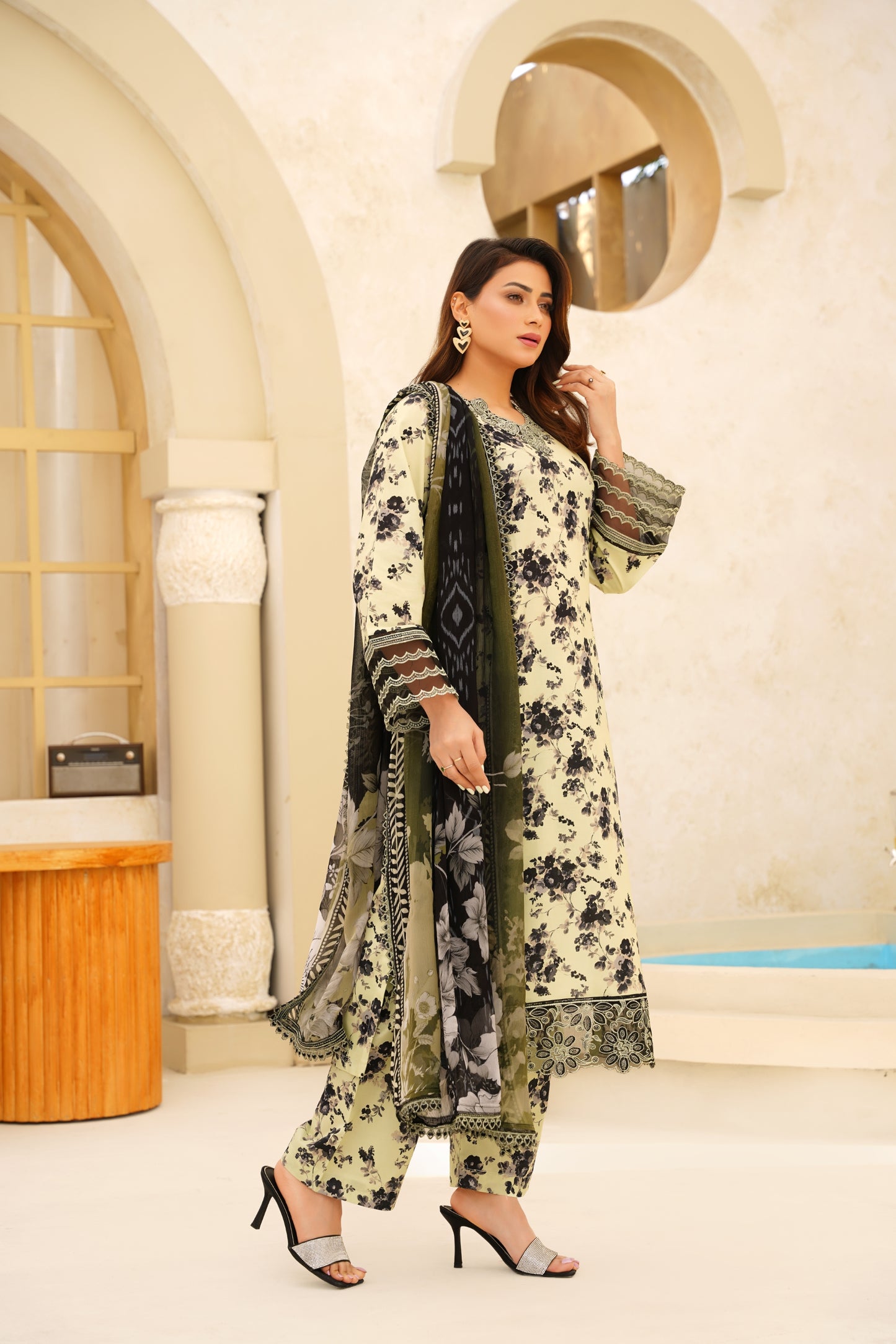 Jashn-e-Baharan By Anaya Noor Emb & Digital Printed Lawn 3PC