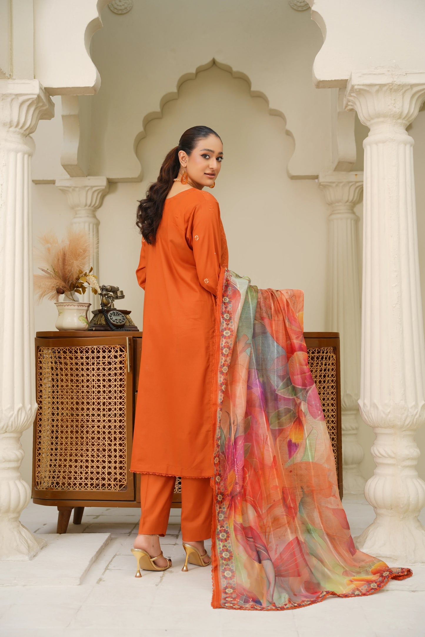 Virsa By Anaya Noor Chikenkari Lawn With Aplic 3PC