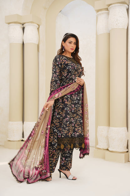 Jashn-e-Baharan By Anaya Noor Emb & Digital Printed Lawn 3PC
