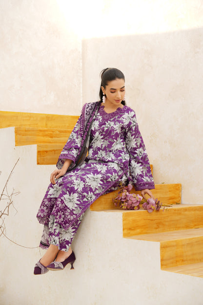 Jashn-e-Baharan By Anaya Noor Emb & Digital Printed Lawn 3PC