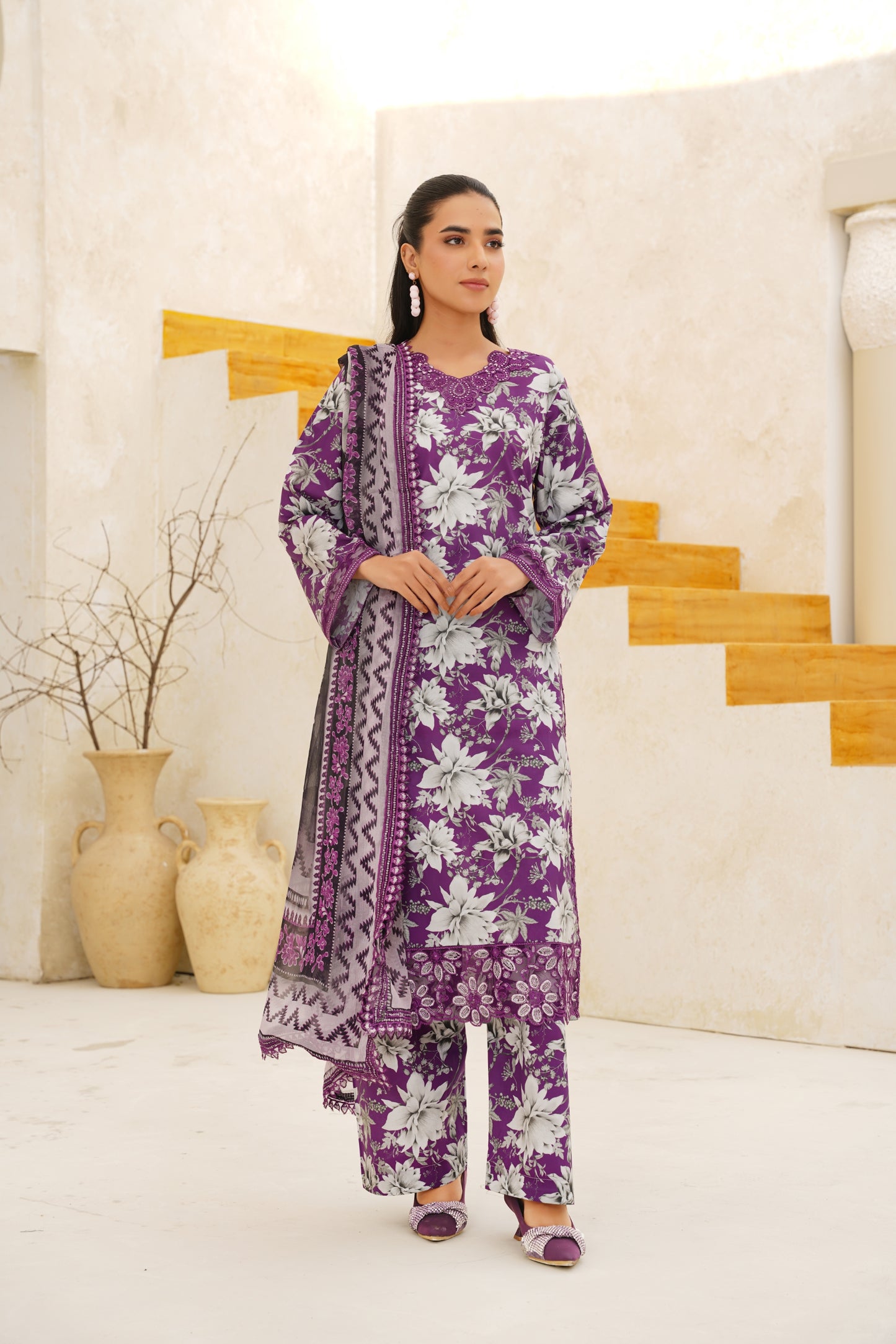 Jashn-e-Baharan By Anaya Noor Emb & Digital Printed Lawn 3PC