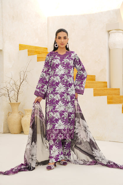 Jashn-e-Baharan By Anaya Noor Emb & Digital Printed Lawn 3PC