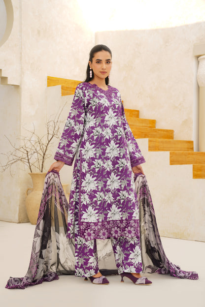 Jashn-e-Baharan By Anaya Noor Emb & Digital Printed Lawn 3PC