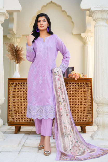 Virsa By Anaya Noor Chikenkari Lawn With Aplic 3PC