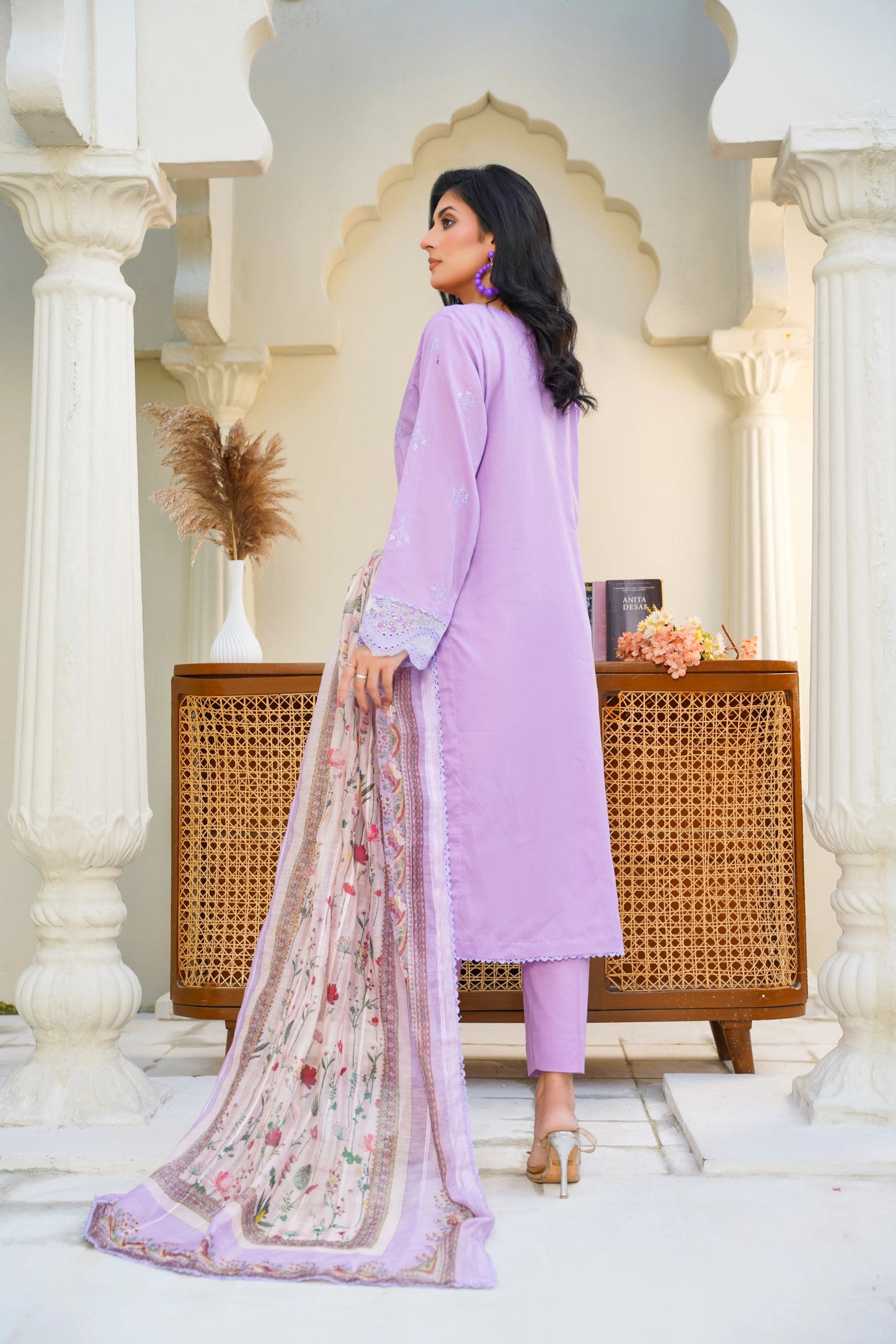 Virsa By Anaya Noor Chikenkari Lawn With Aplic 3PC