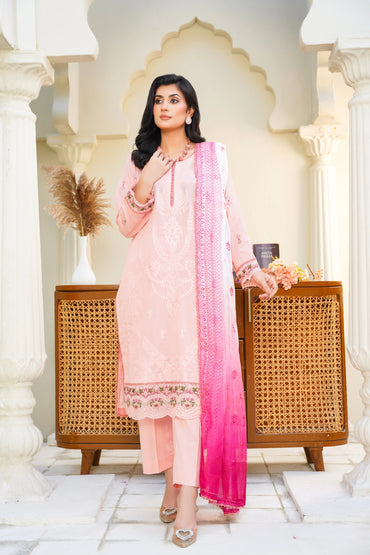 Virsa By Anaya Noor Chikenkari Lawn With Aplic 3PC