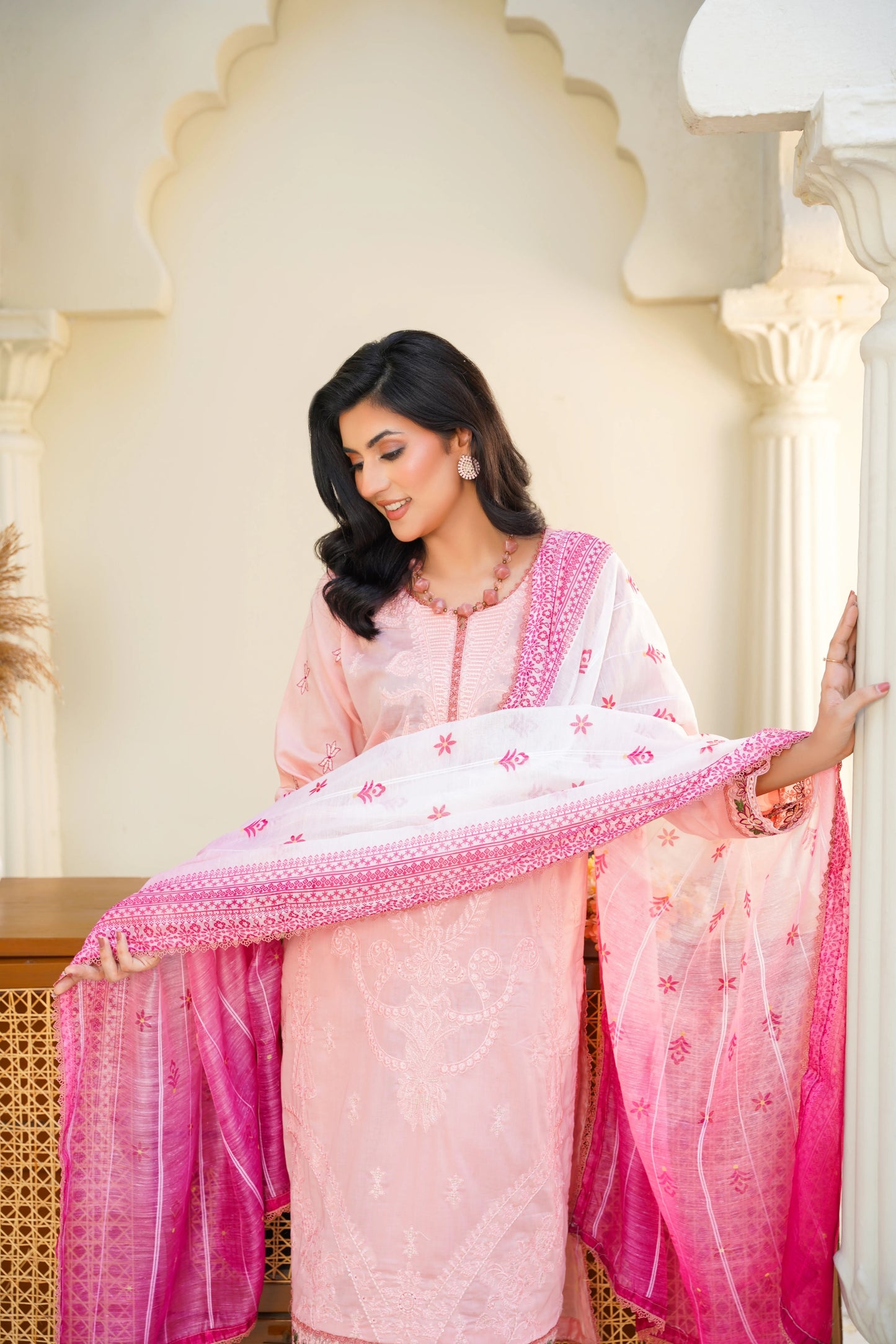 Virsa By Anaya Noor Chikenkari Lawn With Aplic 3PC