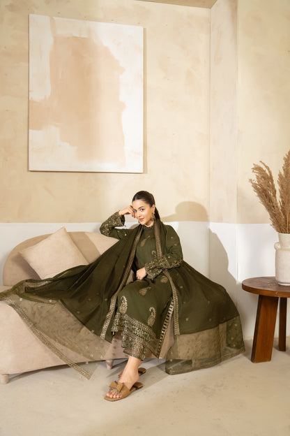 Serayan By Anaya Noor Emb Bana Dora Lawn 3PC