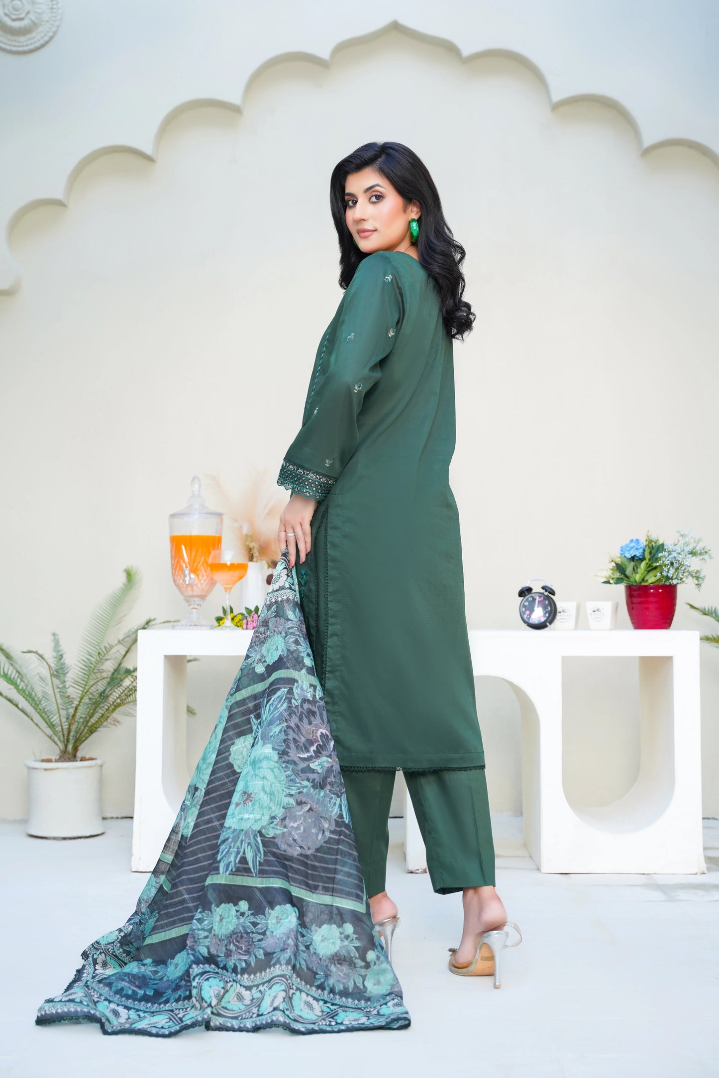 Virsa By Anaya Noor Chikenkari Lawn With Aplic 3PC