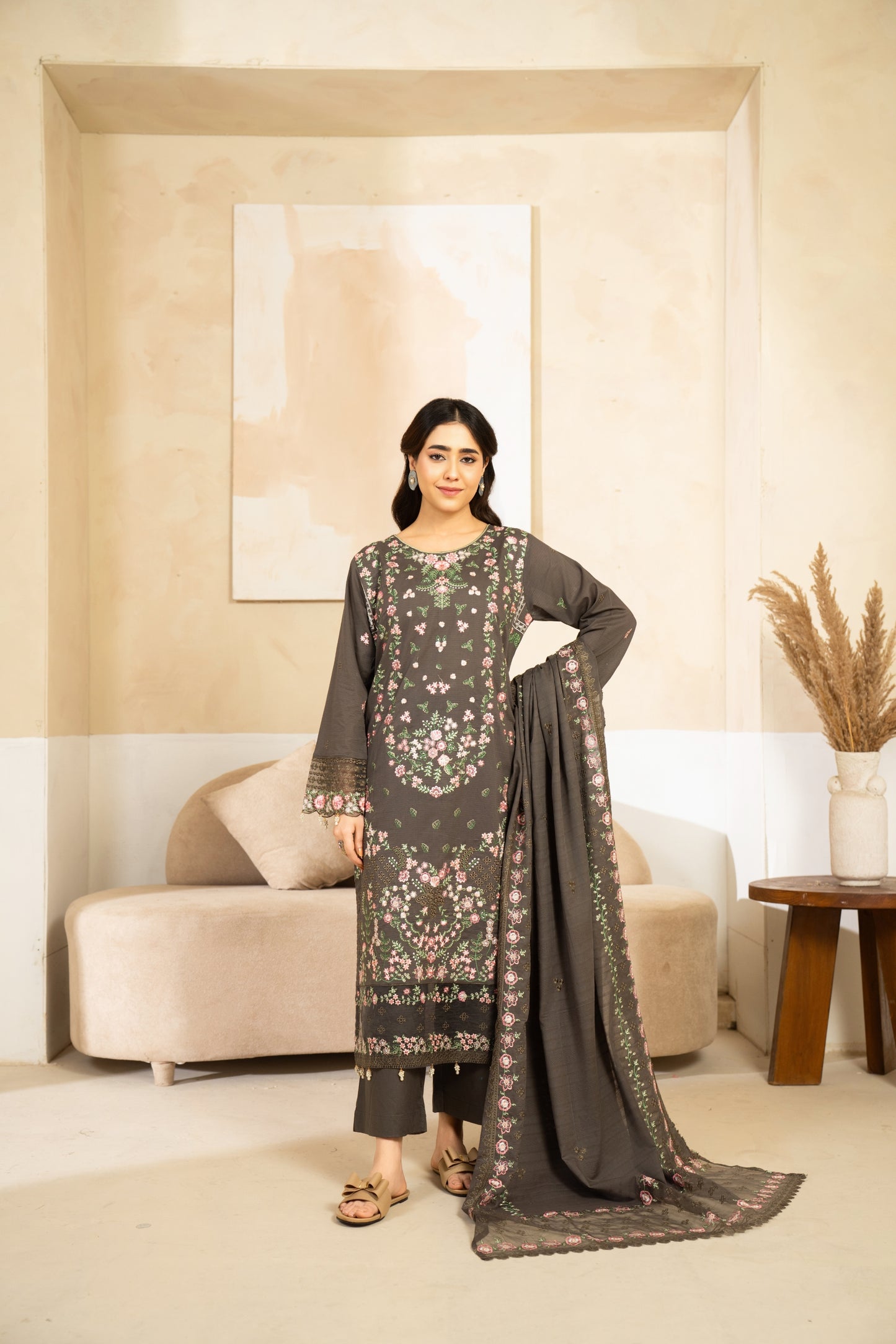 Serayan By Anaya Noor Emb Bana Dora Lawn 3PC