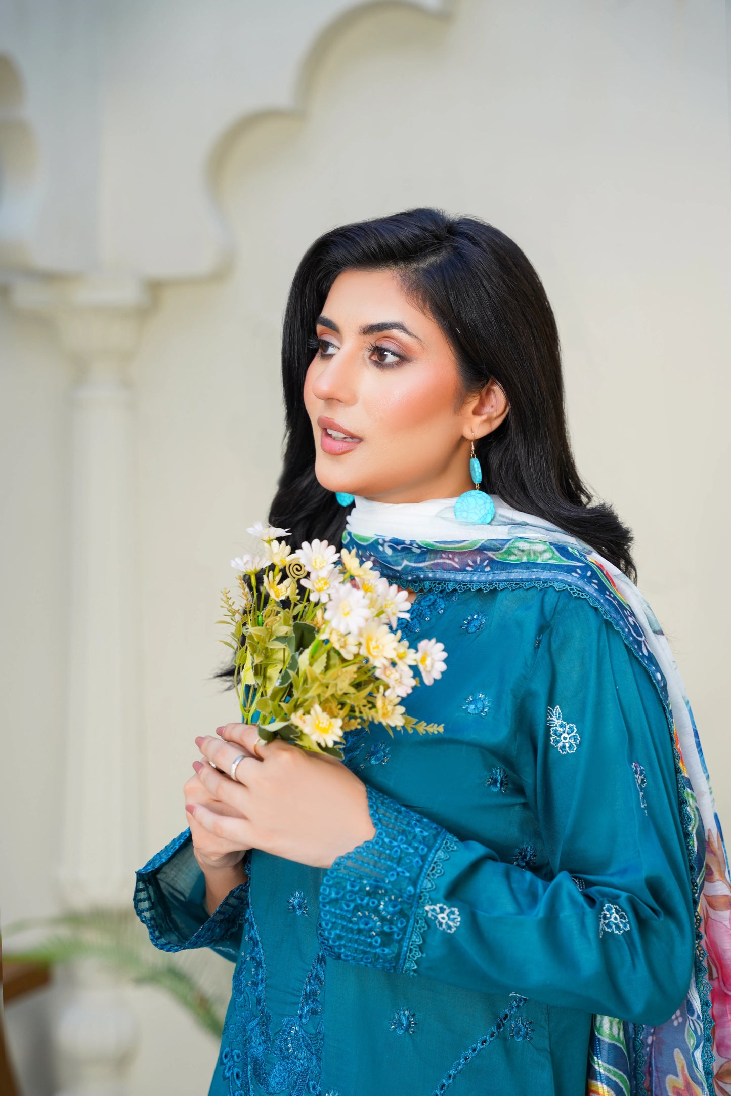 Virsa By Anaya Noor Chikenkari Lawn With Aplic 3PC