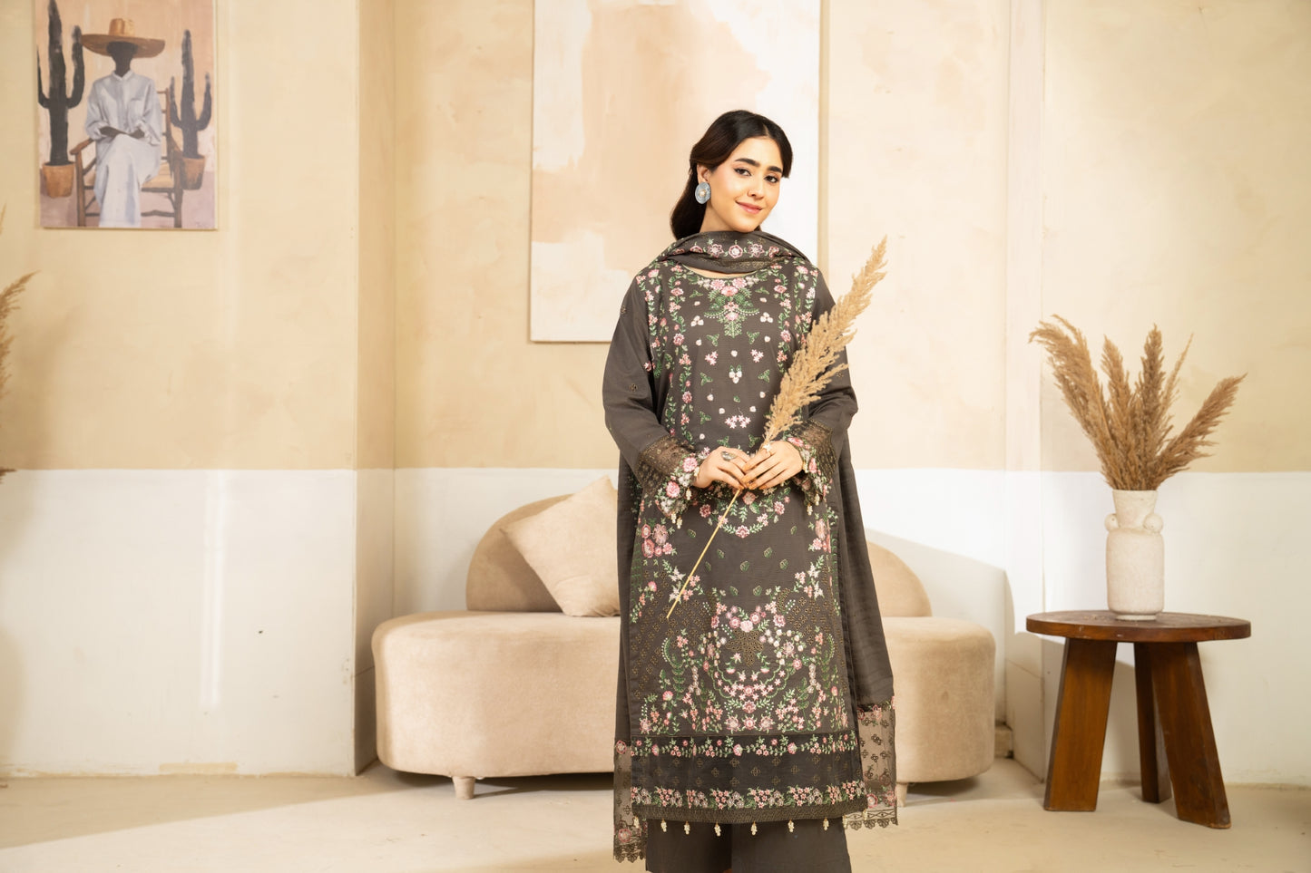 Serayan By Anaya Noor Emb Bana Dora Lawn 3PC