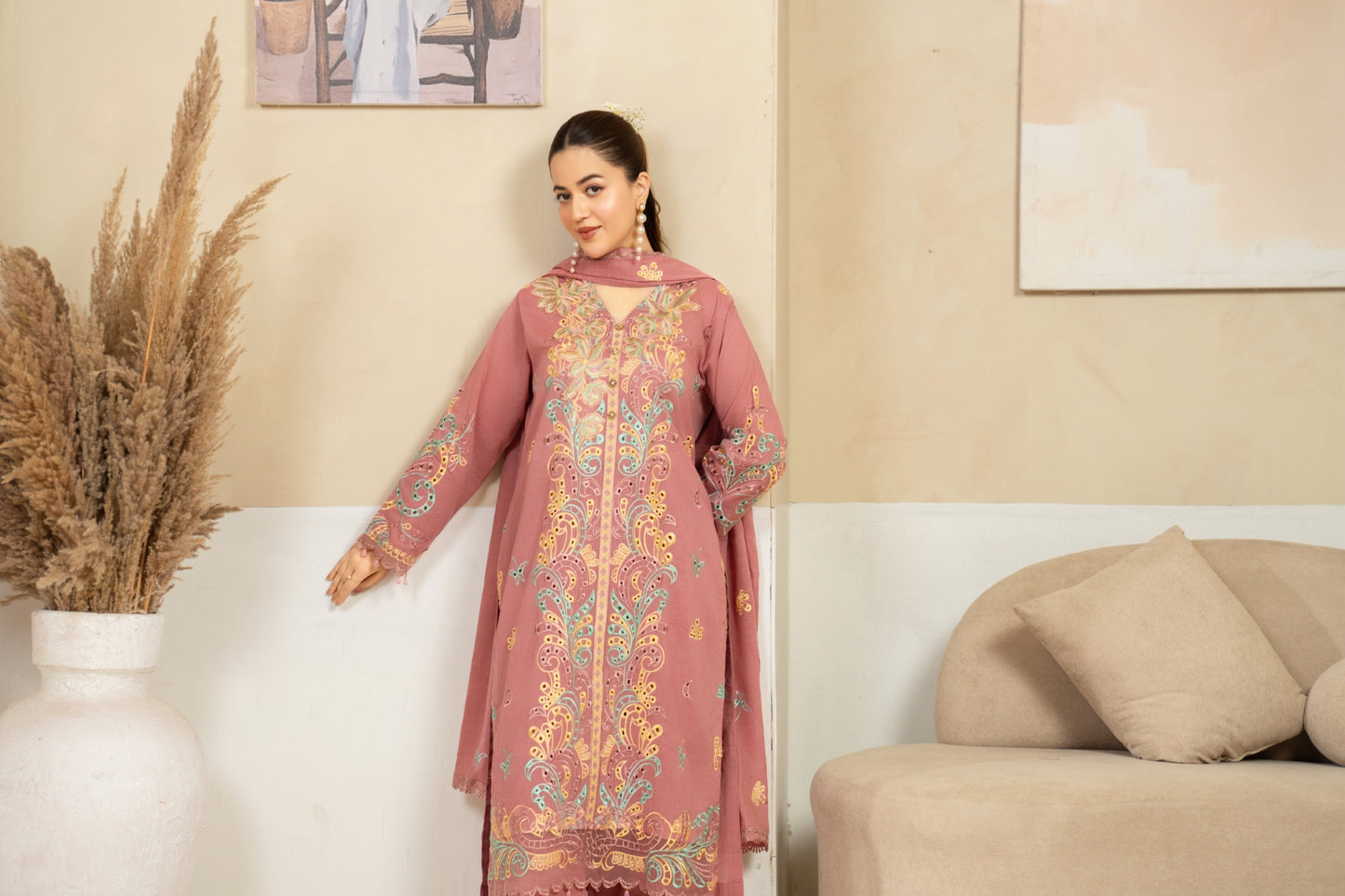 Serayan By Anaya Noor Emb Bana Dora Lawn 3PC