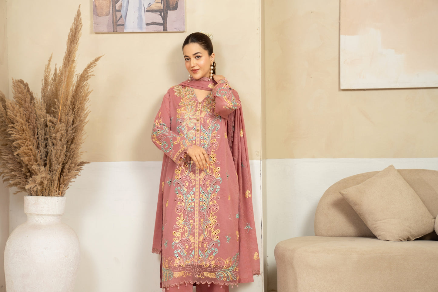 Serayan By Anaya Noor Emb Bana Dora Lawn 3PC