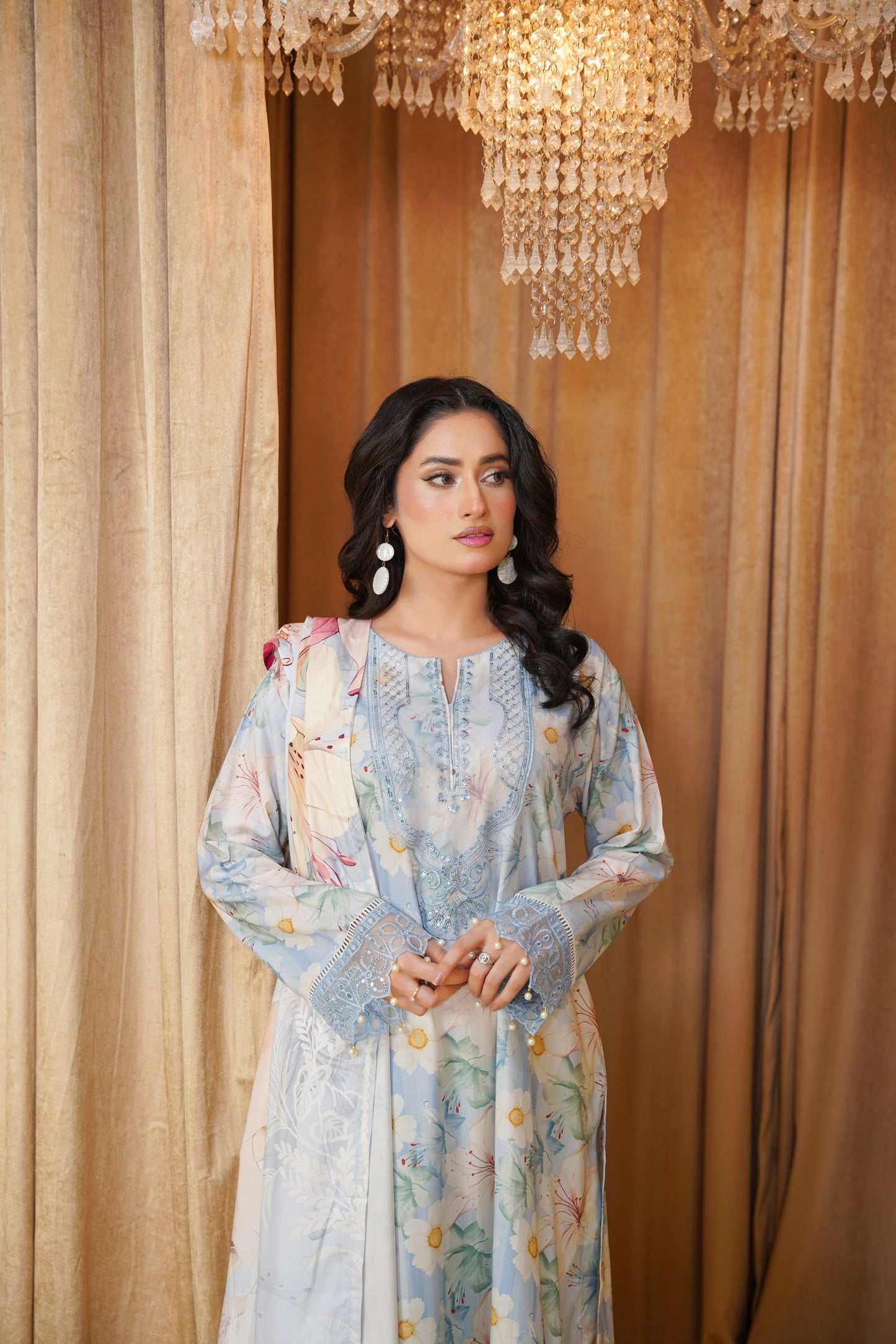 Mirari | Embroidered | Linen-3PC