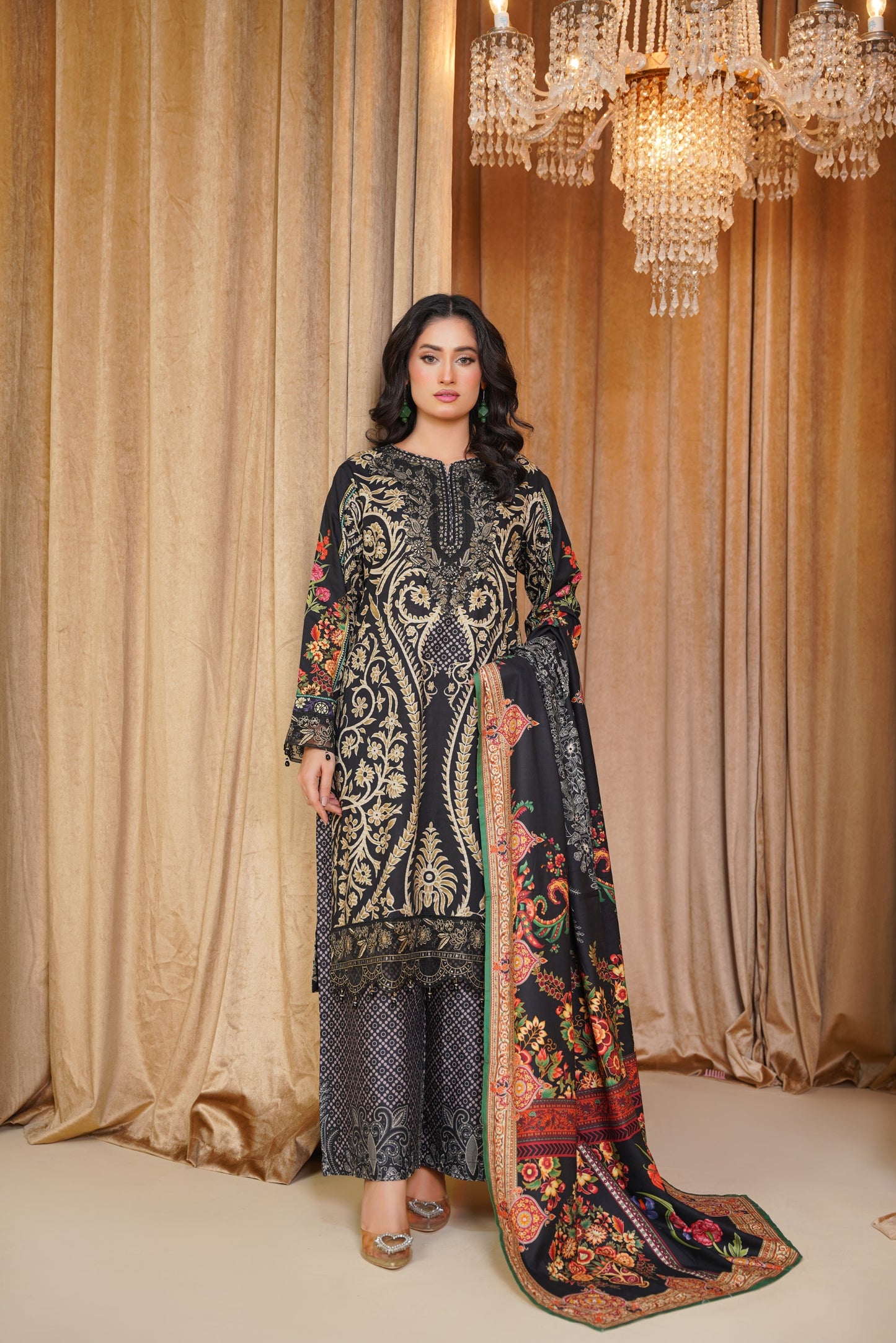 Mirari | Embroidered | Linen-3PC