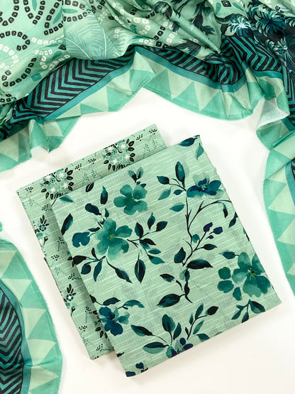 Reemse Digital Printed Banadora Lawn 3PC