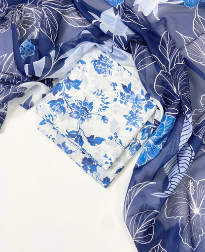 Baroque Digital Printed Lawn 3PC