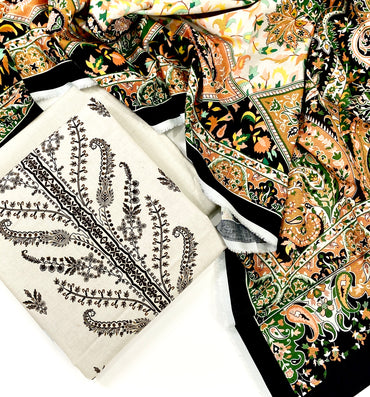 Mausummery Digital Printed Khaddar 3PC