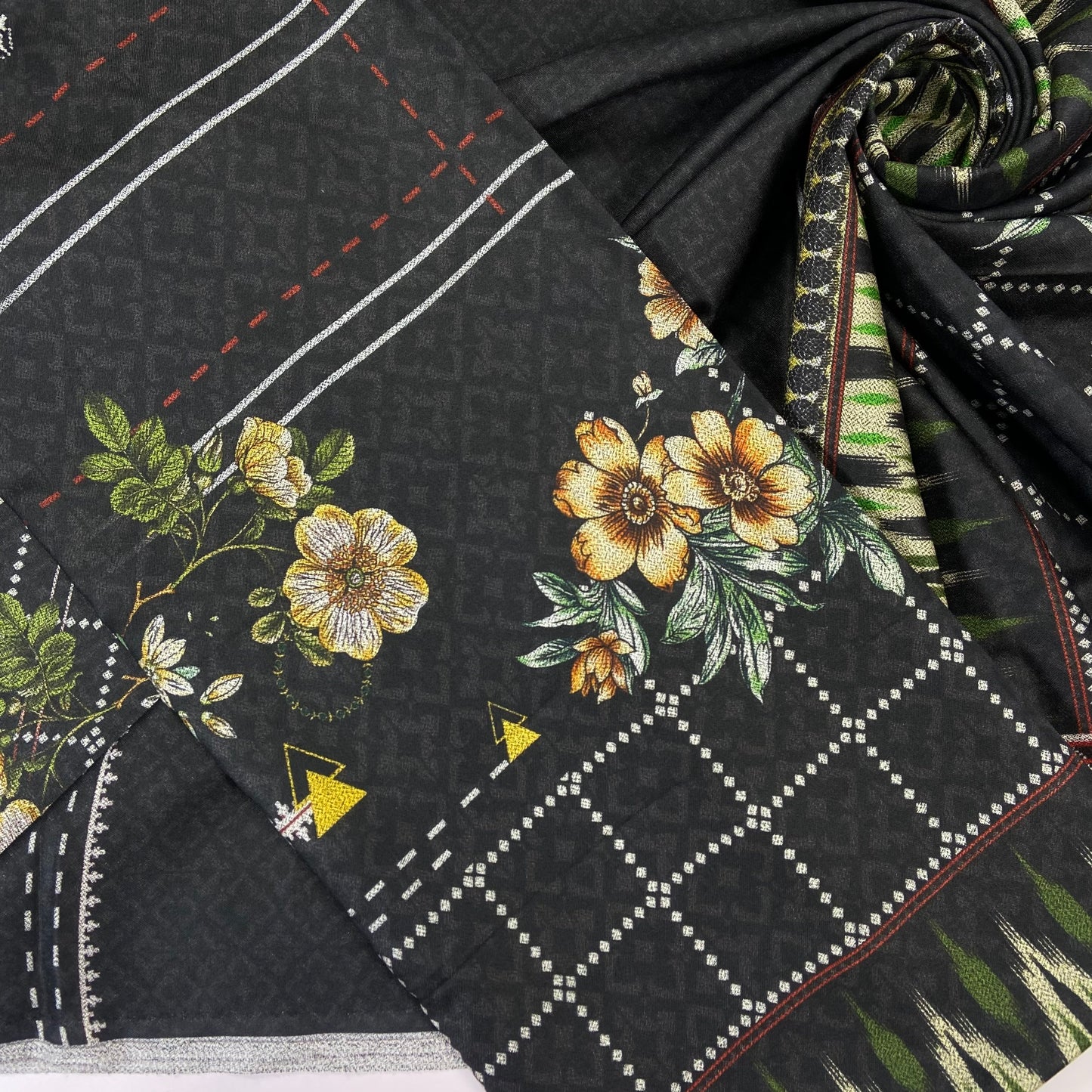 Digital Printed Wool Dhanak-Shirt