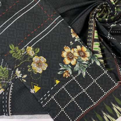 Digital Printed Wool Dhanak-Shirt