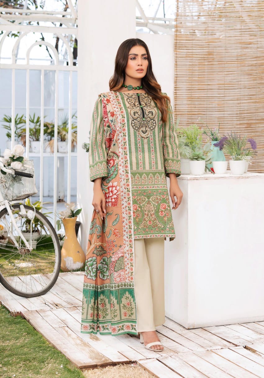 Safa Noor By Nigar Print Lawn 3-PC