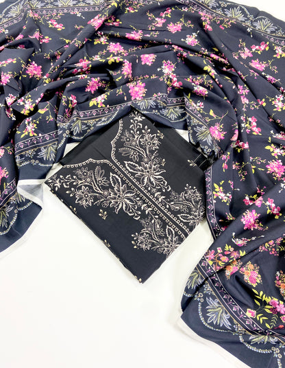 Mausummery Digital Printed Linen 3PC