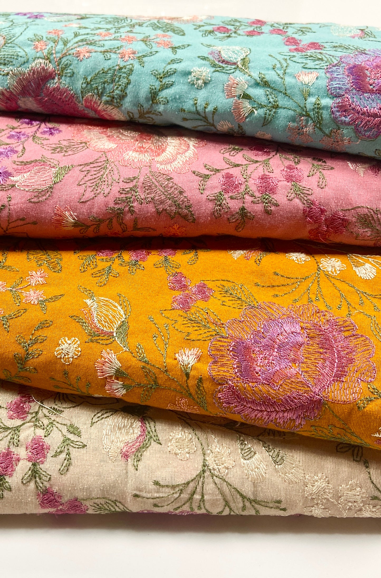 Pack of 4 – Bareeze Style Embroidered Karandi Fabric 2-PC