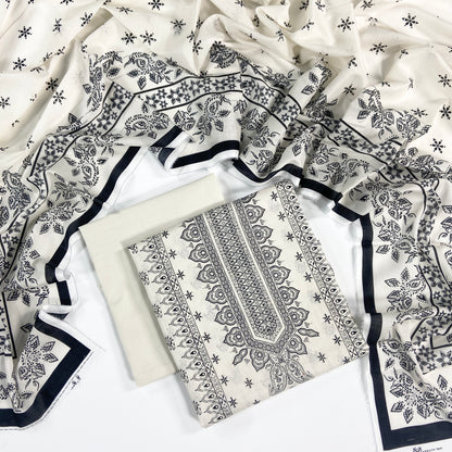 Mashaim Digital Printed Lawn 3PC