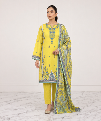 Anaya Digital Printed Linen 3PC