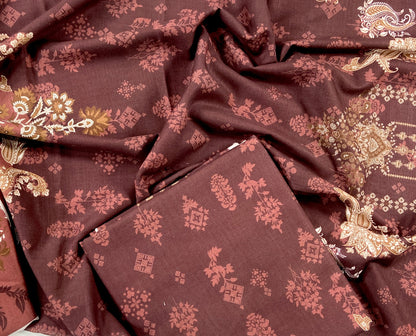 Beechtree Digital Printed Khaddar Shirt-1PC