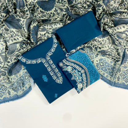 izel Luxury Embroidered Lawn 3PC