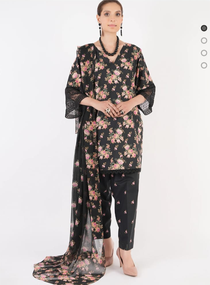 Bareeza Printed Khaddar 3PC